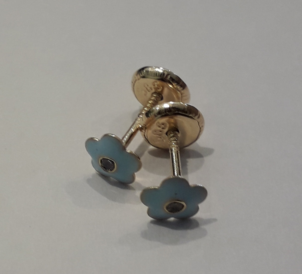 FLOR ESMALTE AZUL