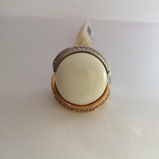 ANILLO ORO BLANCO Y ROSADO