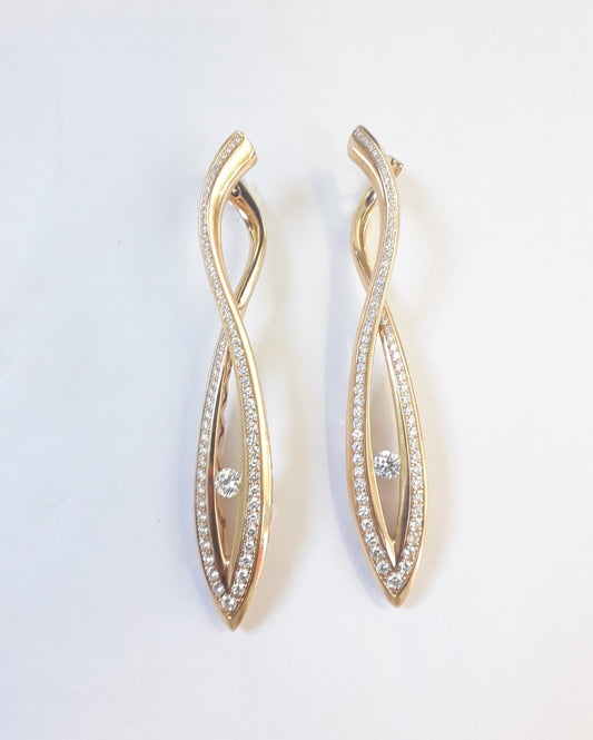 ARETE ORO AMARILLO 18KT