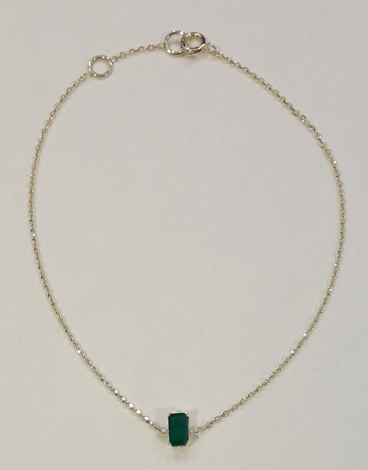 PULSERA CON ESMERALDA EN ORO AMARILLO